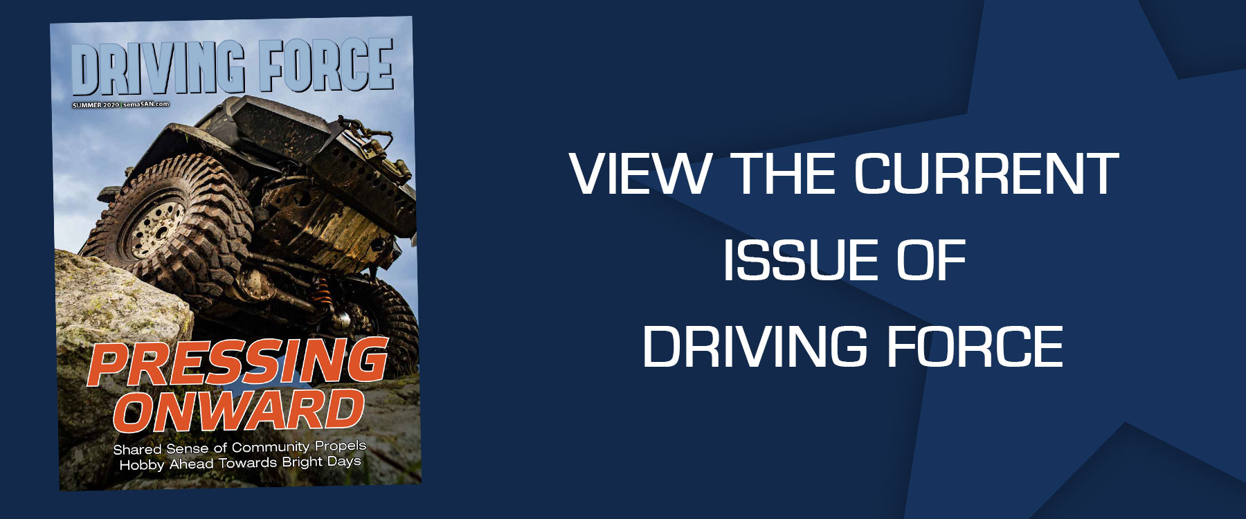 Driving Force Current Issue - Pressing Onward